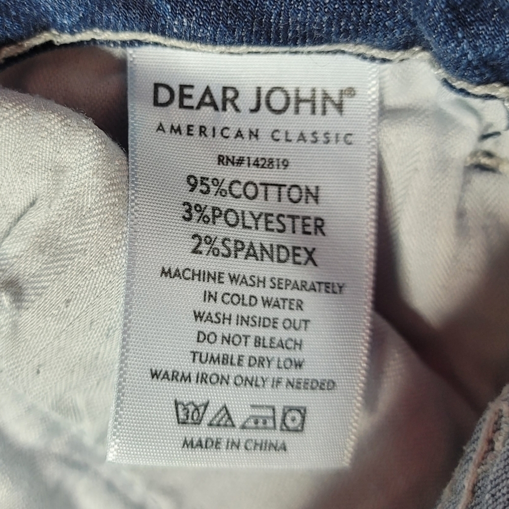 Dear John Gisele High-waisted Skinny Distressed Raw Hem Women's Jeans Size 25 - Picture 6 of 12